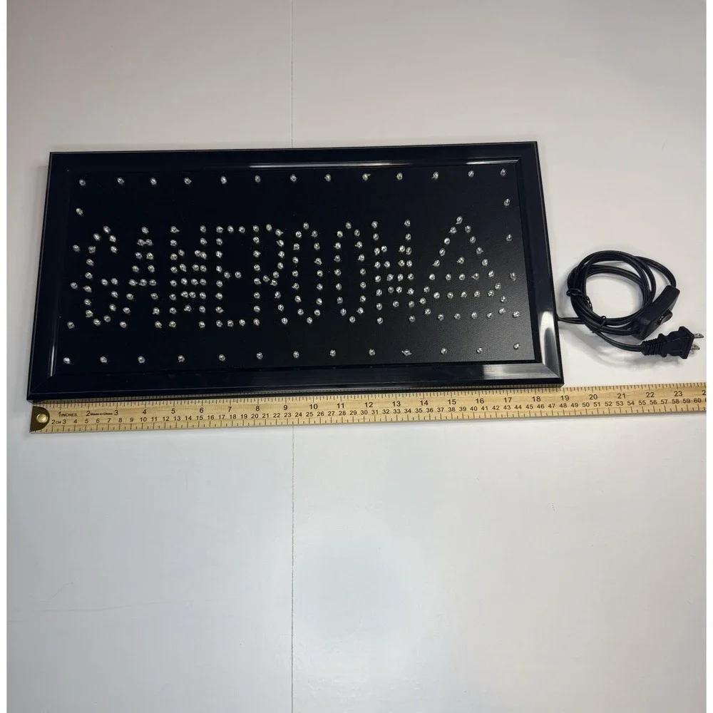 Light Up‎ Game Room LED motion Sign [19in x 10in] Room Decor Man Cave Bright
